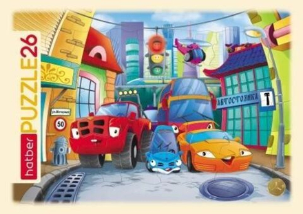 Пазл-рамка 300*200мм. 26 элементов "Светофор"