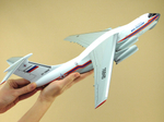 Модель самолета Ил-76ТД (М1:100, МЧС России, RA-76845, Михаил Водопьянов)