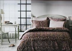 Постельное белье  VELVET бордовый TIVOLYO HOME Турция