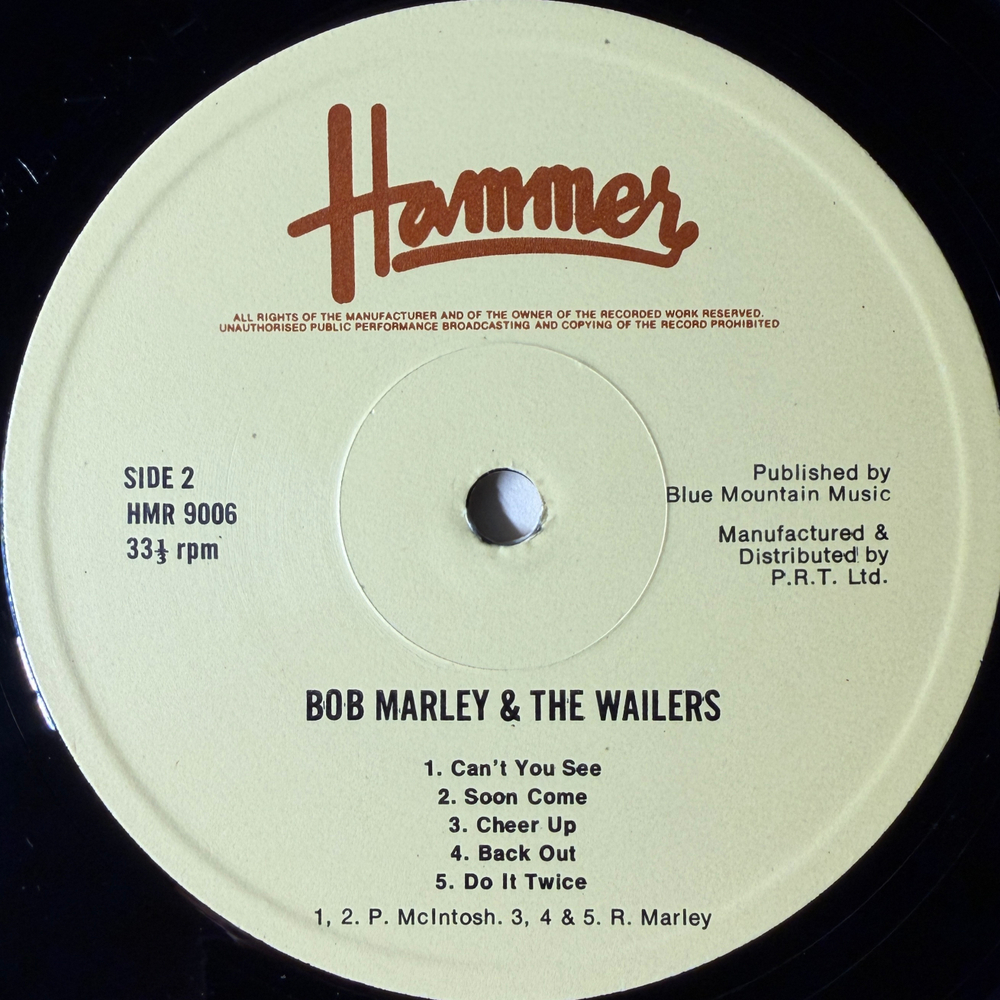 Bob Marley & The Wailers ‎– Bob Marley & The Wailers (Англия 1979г.) Т