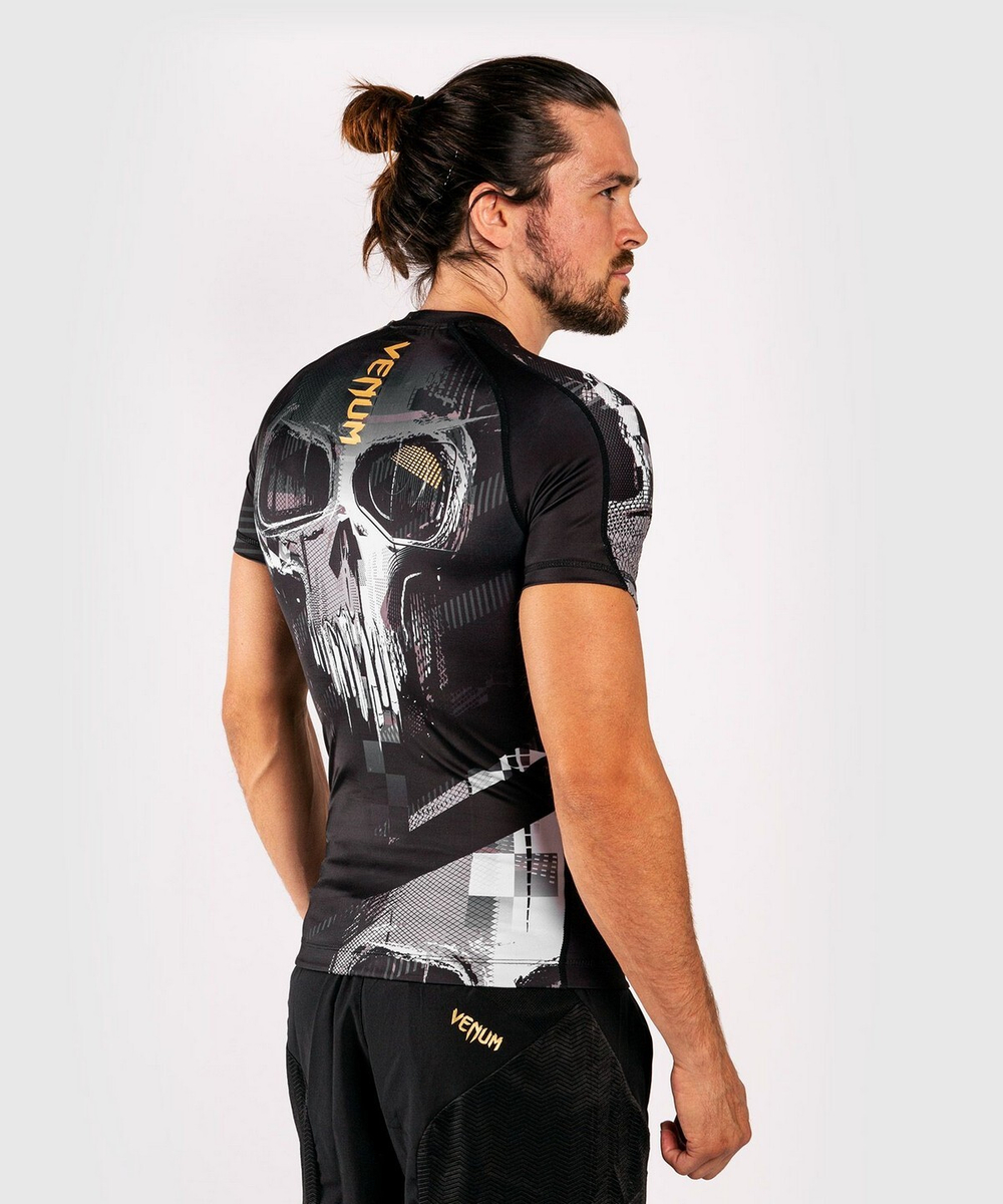 Рашгард Venum Skull Rashguard Short Sleeves Black/Grey