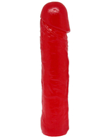 Фаллоимитатор гелевый красный из серии Life (Цвет: красный)