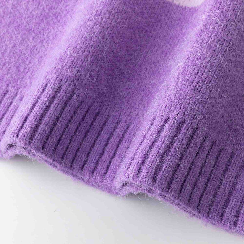 Свитер Ymkashix Stripes Hood фиолетовый