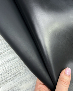 Talco Wax Nero (0,8-1,0 мм), цв. Черный, натуральная кожа