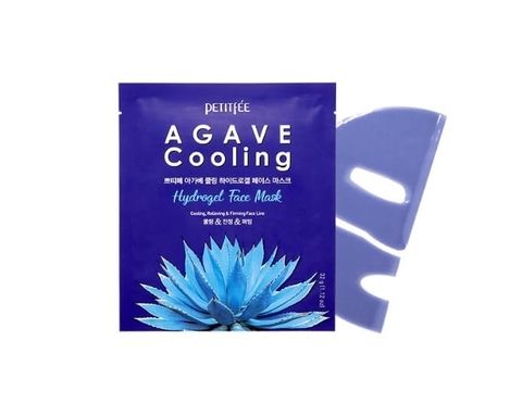 PETITFEE МАСКА ГИДРОГЕЛЕВАЯ ДЛЯ ЛИЦА С ЭКСТРАКТОМ АГАВЫ AGAVE COOLING HYDROGEL FACE MASK, 32 G