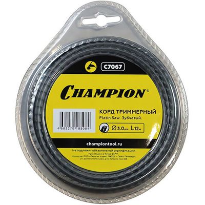 Леска CHAMPION Platin Saw 3.0мм*12м (зубчатая)   C7067