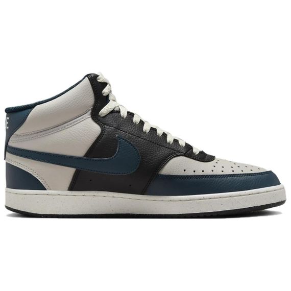 NIKE Court Vision Повседневная обувь MID Топ Свет Лимонит/Призрачный/Черный/Арсенал Морской синий Мужской