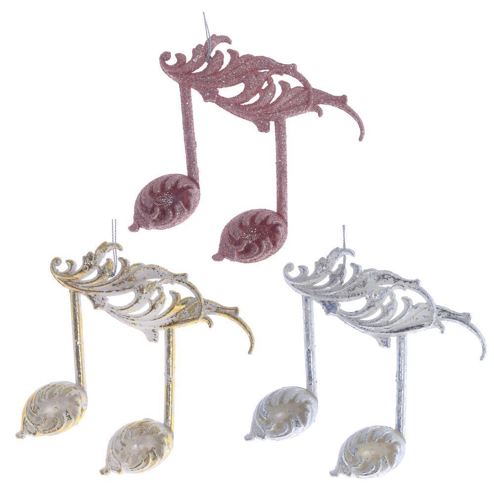 GAEM Украшение новогоднее "Ноты, L14 W1 H15 см, 3 в.