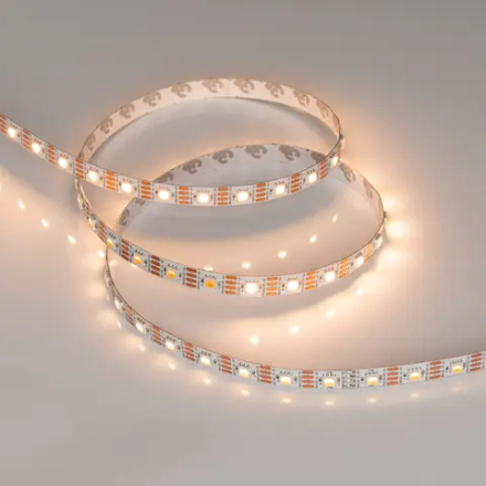 Светодиодная лента SPI-B60-10mm 12V Warm2700-PX1-RAM (9.3 W/m, IP20, 5060, 5m) (Arlight, бегущий огонь) 033438