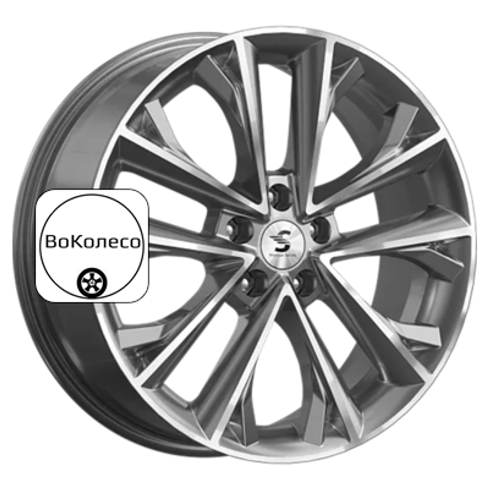 7x18/5x114,3 ET53 D54,1 КР012 (Coolray) Diamond Gloss Graphite Premium Series