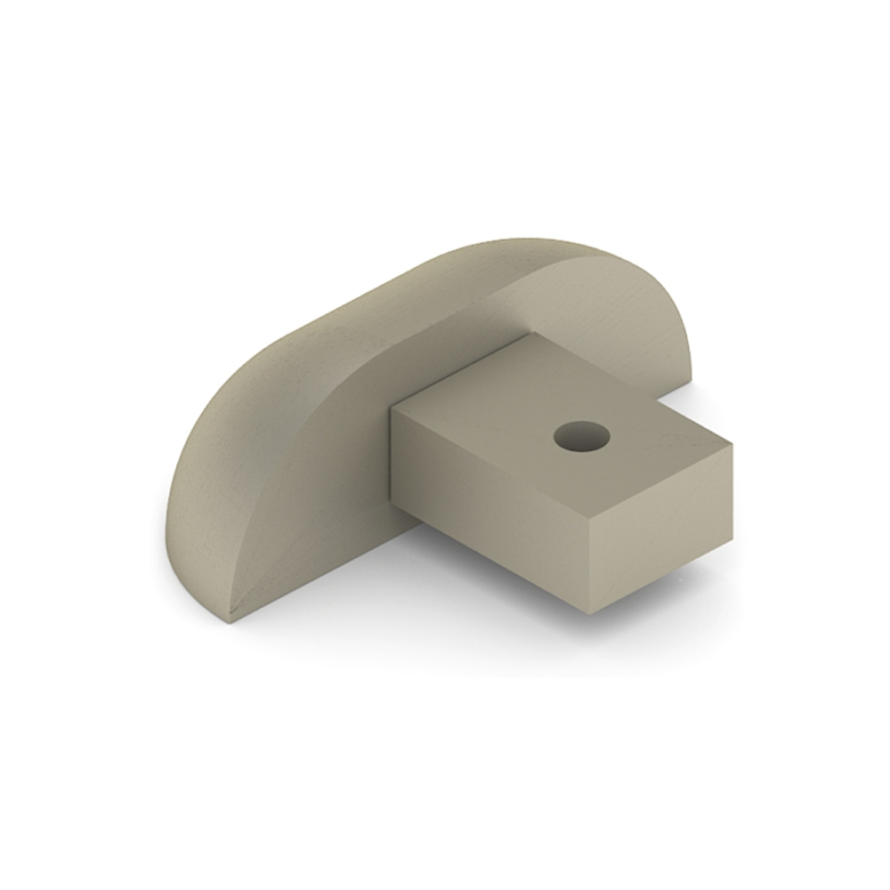 Заглушка для однополозной нижней направляющей, шампань матовая (AL) (AS0030) Aristo