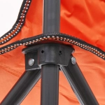 Кресло складное с подлокотниками до 120кг Турист 62*63*95см серо-оранжерое