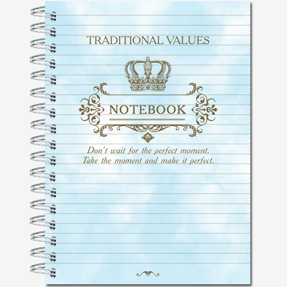 Тетрадь общая А5 120 листов "В точку" на металлическом гребне