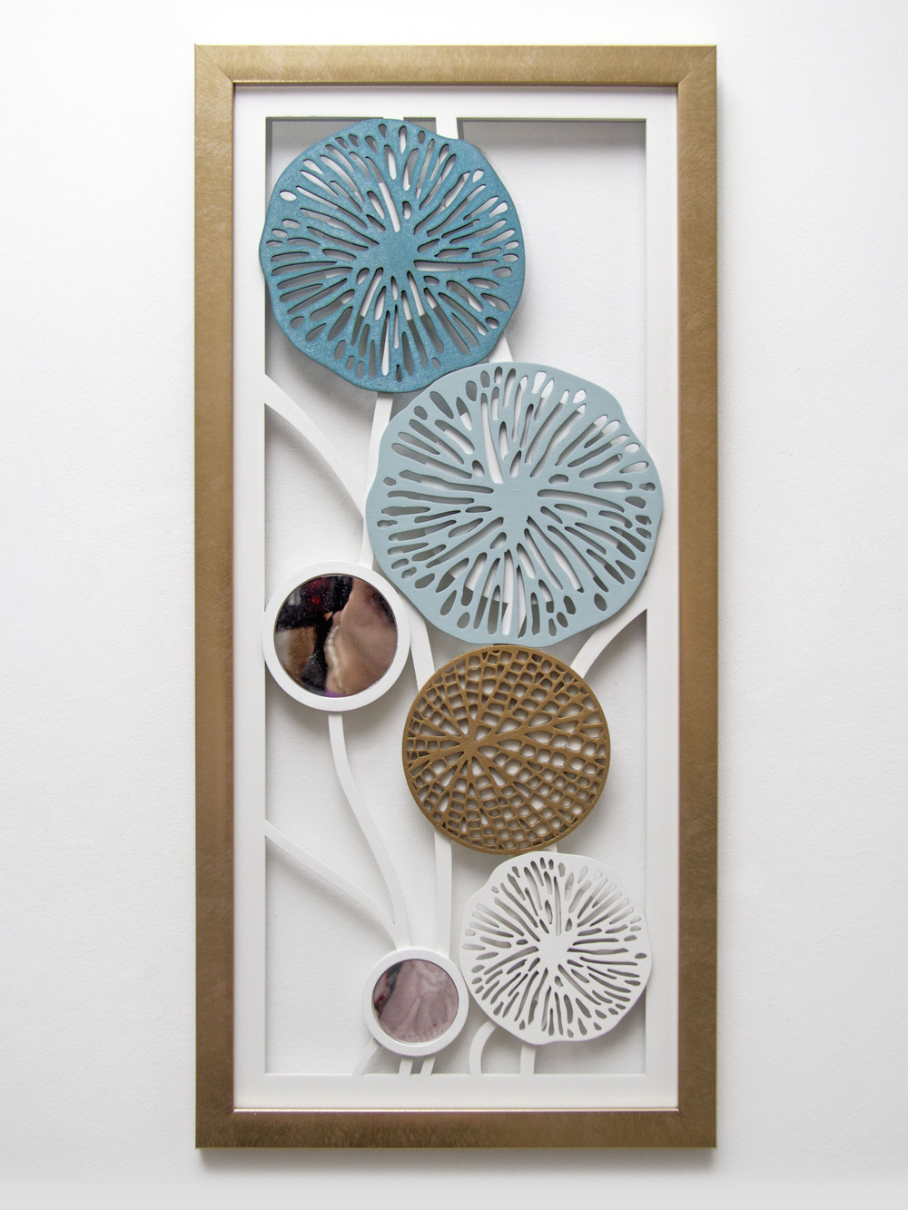 Панно на стену для интерьера "Абстракция" 27*57 см