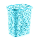 Корзина для стирального порошка 6л "Ажур", цвет голубой