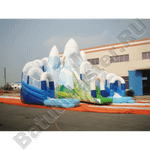 Коммерческий надувной батут «Ледяная гора», 12,5×11,5×9 м