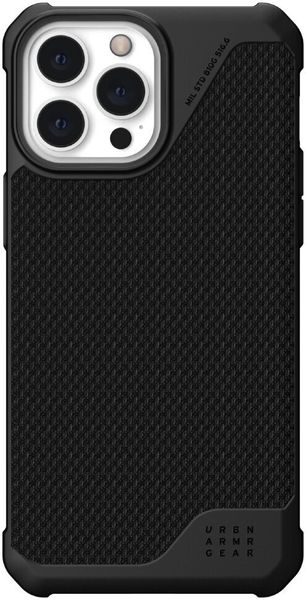 Чехол с поддержкой MAGSAFE Uag Metropolis LT ткань Armortex для iPhone 13 Pro Max 6.7" черный (Kevlar-Black) 11316O183940