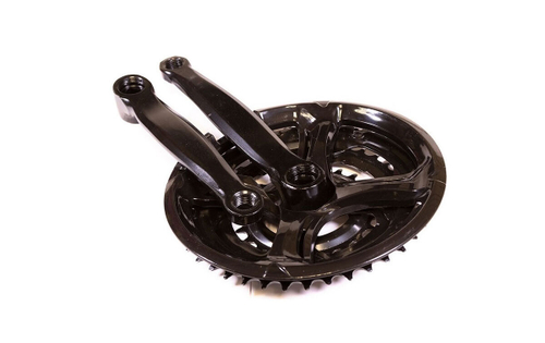 Шатуны-система TRIX, 3ск., 1/2"х3/32", 24/34/42 зуб., сталь с защитой; шатуны 170мм, сталь, резьба 9/16", под квадрат, черные