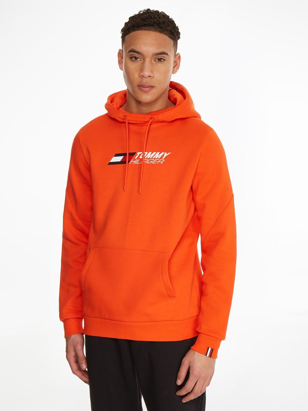 Куртка теннисная Tommy Hilfiger Essentials Hoody - acid orange