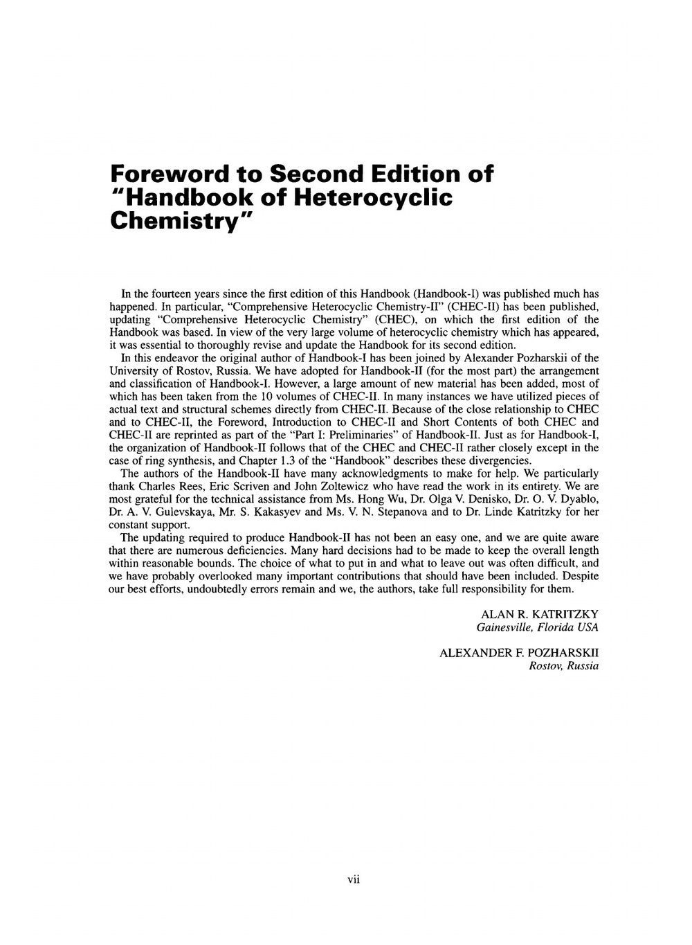 Handbook of Heterocyclic Chemistry | Alan R. Katritzky