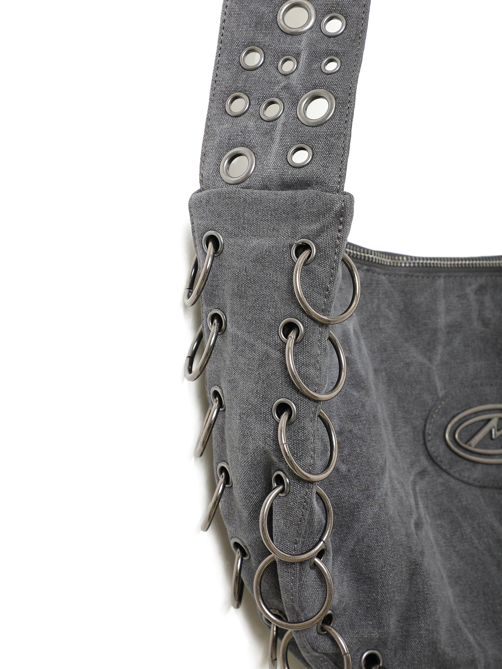 Сумка Grey Washed Eyelet Canvas