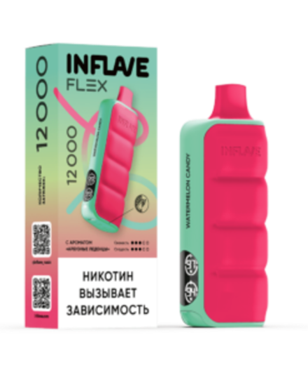 Inflave Flex Арбузные леденцы 12000 затяжек 20мг Hard (2% Hard)