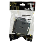 Розетка HDMI 2.1, Type A (механизм), серия Катрин, графит, GLS00-7118-06 50059