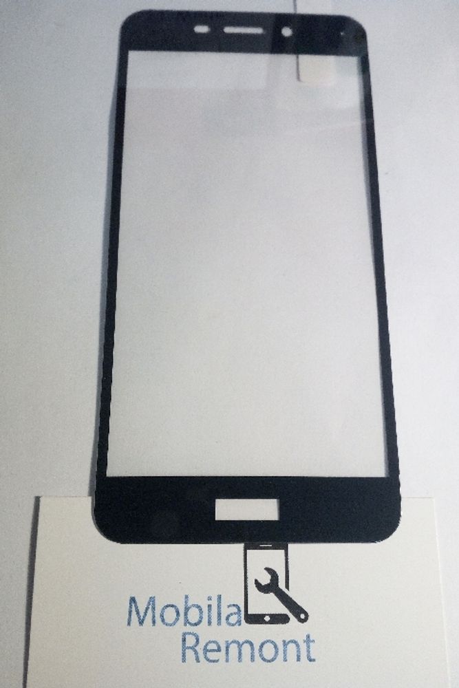 Защитное стекло &quot;С рамкой&quot; для Huawei Honor 6C Pro Черное