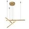 Подвесной светодиодный светильник Indigo Paralleli 14017/3P Gold V000085L