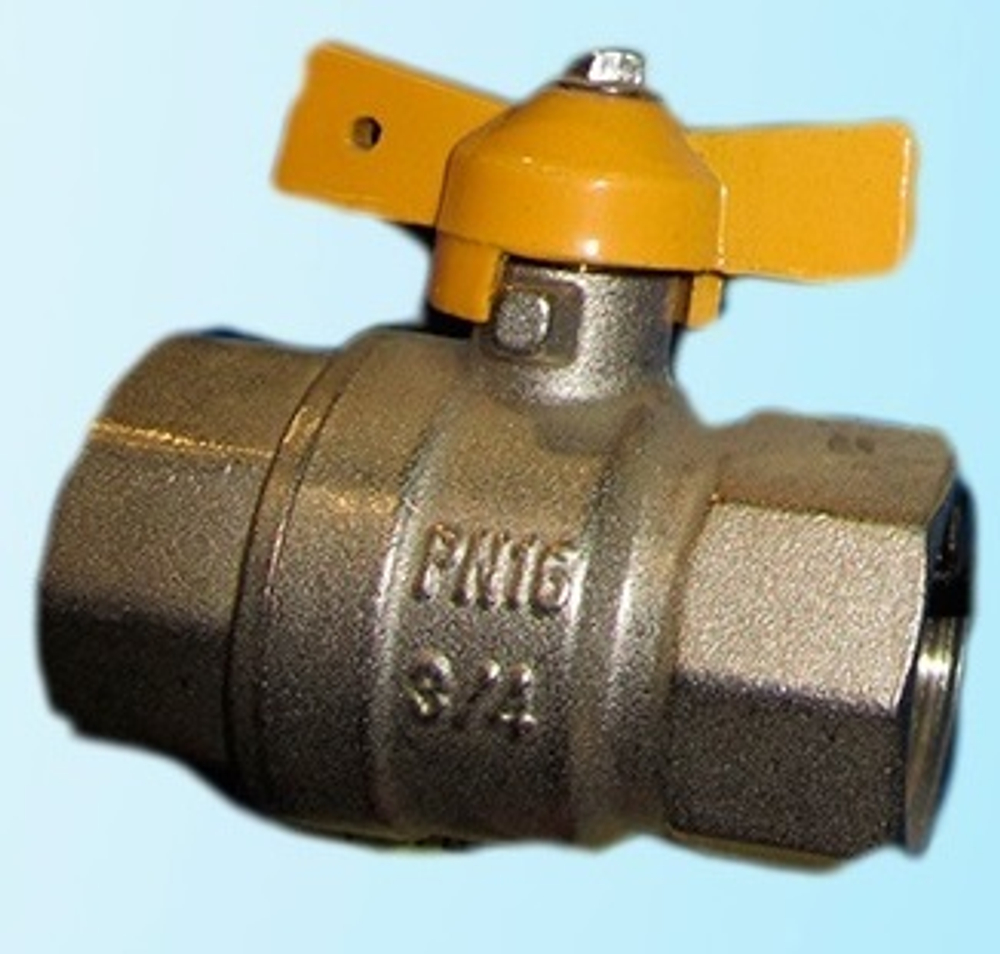Кран Шаровой Газовый 3/4" ММ (бабочка)