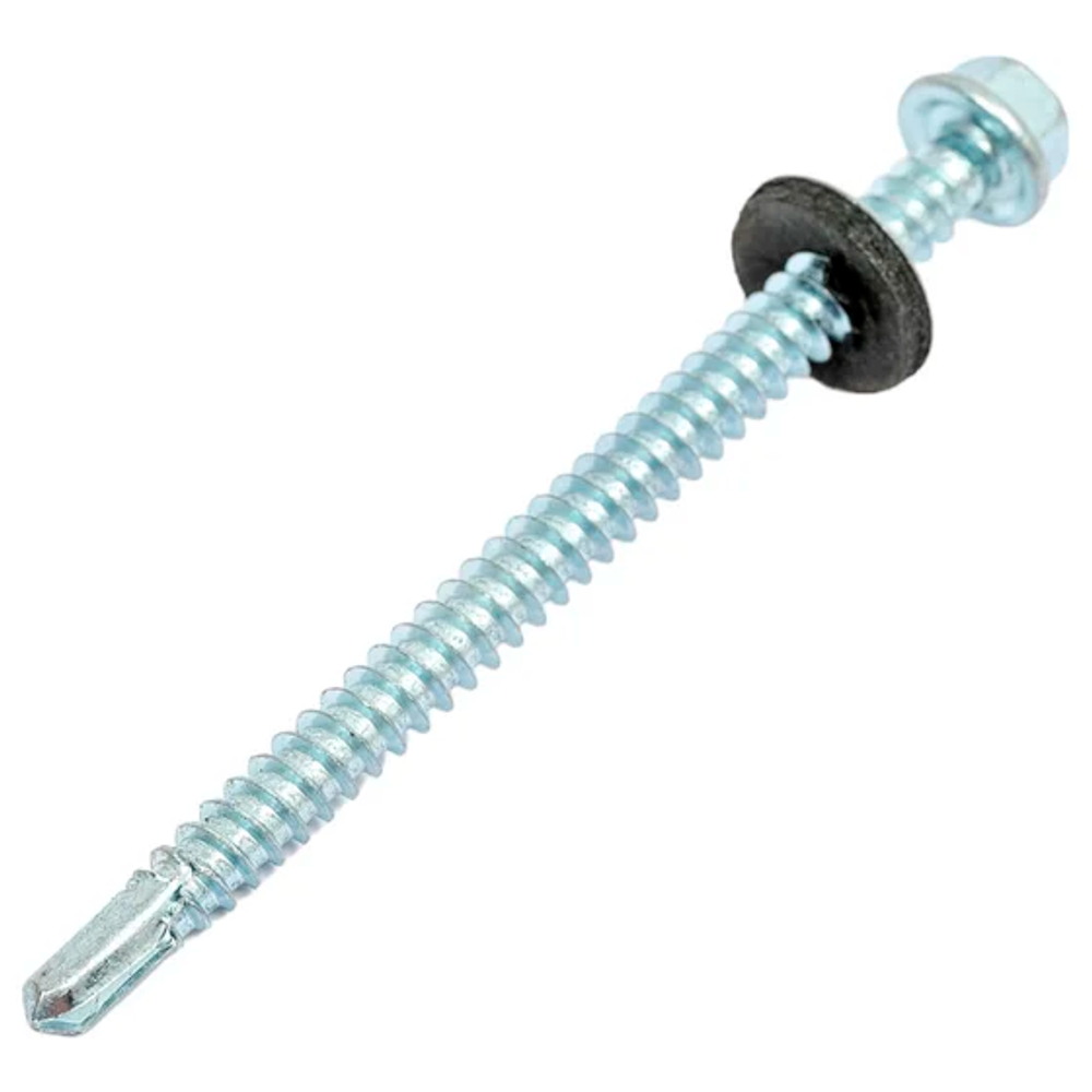 Саморез кровельный с EPDM шайбой цинк 6,3х80 (250/1 тыс. шт./кор.)