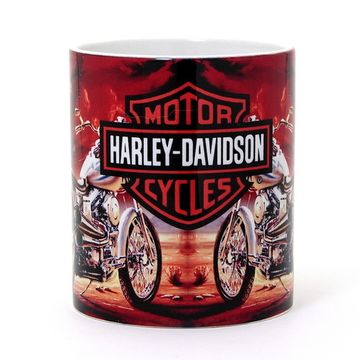 Кружка Harley Davidson ( лого + мотоциклы )