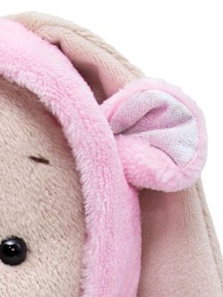 Мягкая игрушка Зайка Ми в меховом комбинезоне 25см