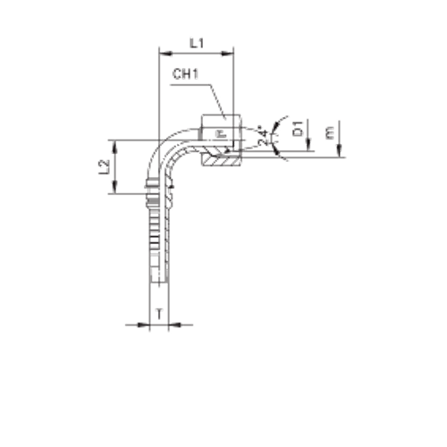 Фитинг DN 25 DKO-S (Г) 42x2 30 (90) Interlock