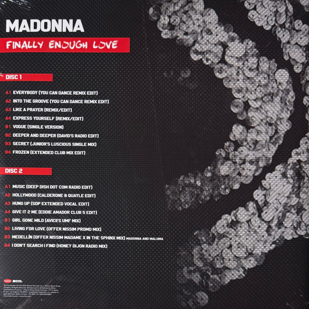 Виниловая пластинка Madonna ‎– Finally Enough Love 2LP Red
