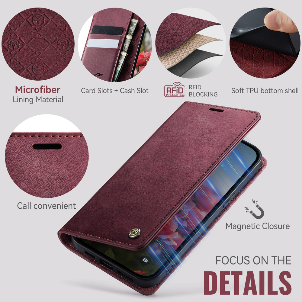 Чехол-книжка CaseMe RFiD iPhone 16e