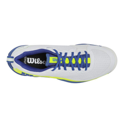 Теннисные кроссовки Wilson Rush Pro 4.5 - white/amparo blue/safety yellow