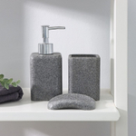 Набор для ванной Гранит 3 предмета (мыльница, дозатор для мыла, стакан)   4697138