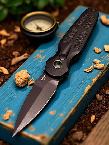 Автоматический складной нож Hogue 64232 Ballista II - нож автом., черн. рукоять G10/алюмин., черн. клинок CPM MagnaCut