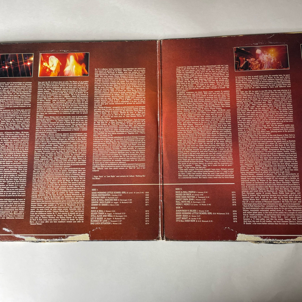 Винтажная виниловая пластинка LP Johnny Winter, Johnny Winter Story (69 To 78) (Нидерланды 1980)