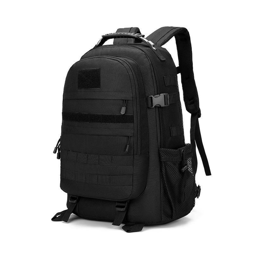 Тактический городской рюкзак с металлической ручкой 30-35л/ чёрный