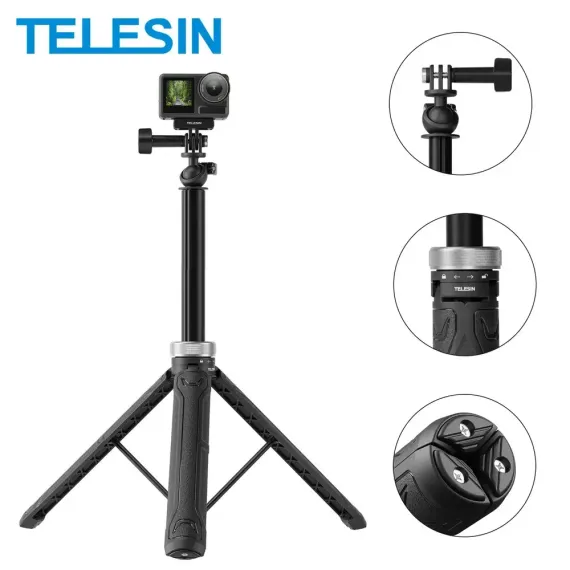 Трипод штатив TELESIN 1.5M Selfie Stick