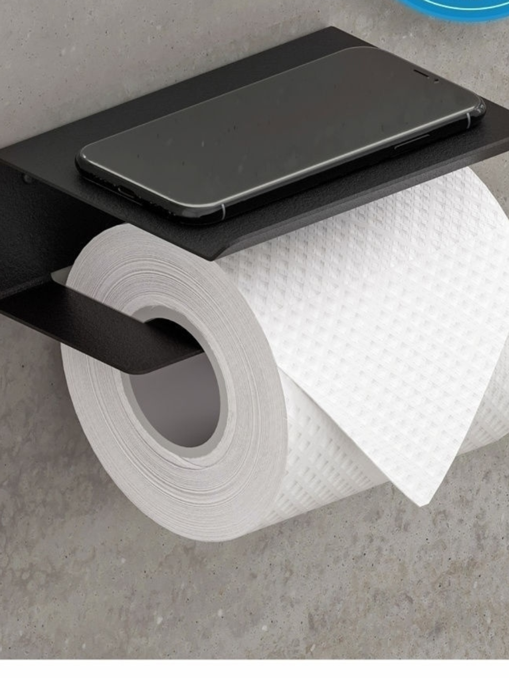 Держатель для туалетной бумаги 1 черный