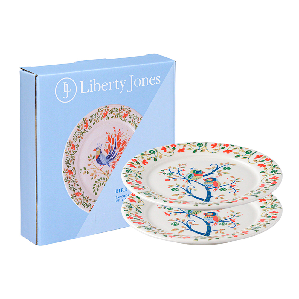 Набор тарелок love birds из коллекции birds of paradise в подарочной упаковке, D18 см, 2 шт.