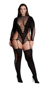 Оригинальный боди-комбинезон Kalyke XXIII Bodystocking with Turtleneck (Размер: XL-XXL-XXXL) (Цвет: черный)