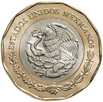 20 песо (pesos) 2022 "200-летие мексиканского флота" Мексика