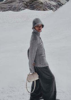 POLENE СУМКА MOKKI MINI, ДЫМЧАТЫЙ