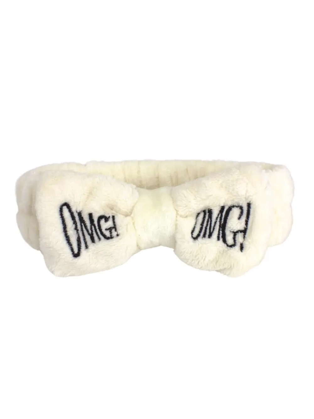 COSMETIC BANDAGE - ПОВЯЗКА ДЛЯ ВОЛОС С НАДПИСЬЮ OMG МОЛОЧНАЯ, 1 ШТ.