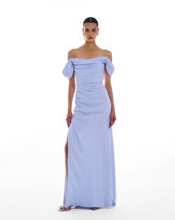 Платье Belvedere (Бельведер) в пол голубой