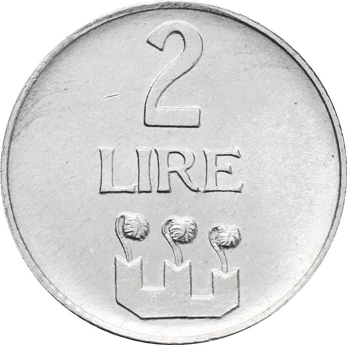 2 лир 1972 Сан-Марино